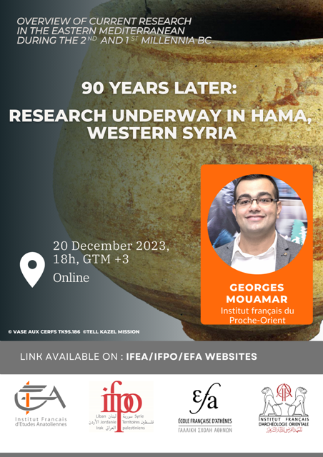 Cycle de conférences - Overview of Current Research in the Eastern Mediterranean During the 2nd and 1st Millennia BC