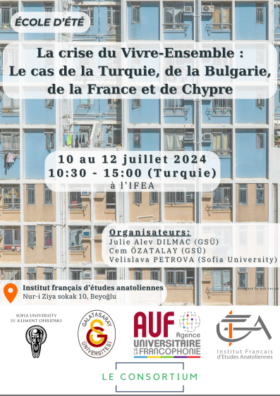 École d’été - La crise du Vivre-Ensemble : Le cas de la Turquie, de la Bulgarie, de la France et de Chypre