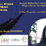 Espaces créés et choix d’emplacement des réfugiés syriens à Izmir