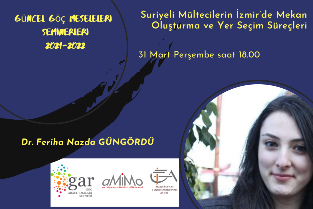 Espaces créés et choix d’emplacement des réfugiés syriens à Izmir