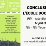 Session de conclusion de l'école doctorale "Patrimoine et environnement dans l'espace urbain"