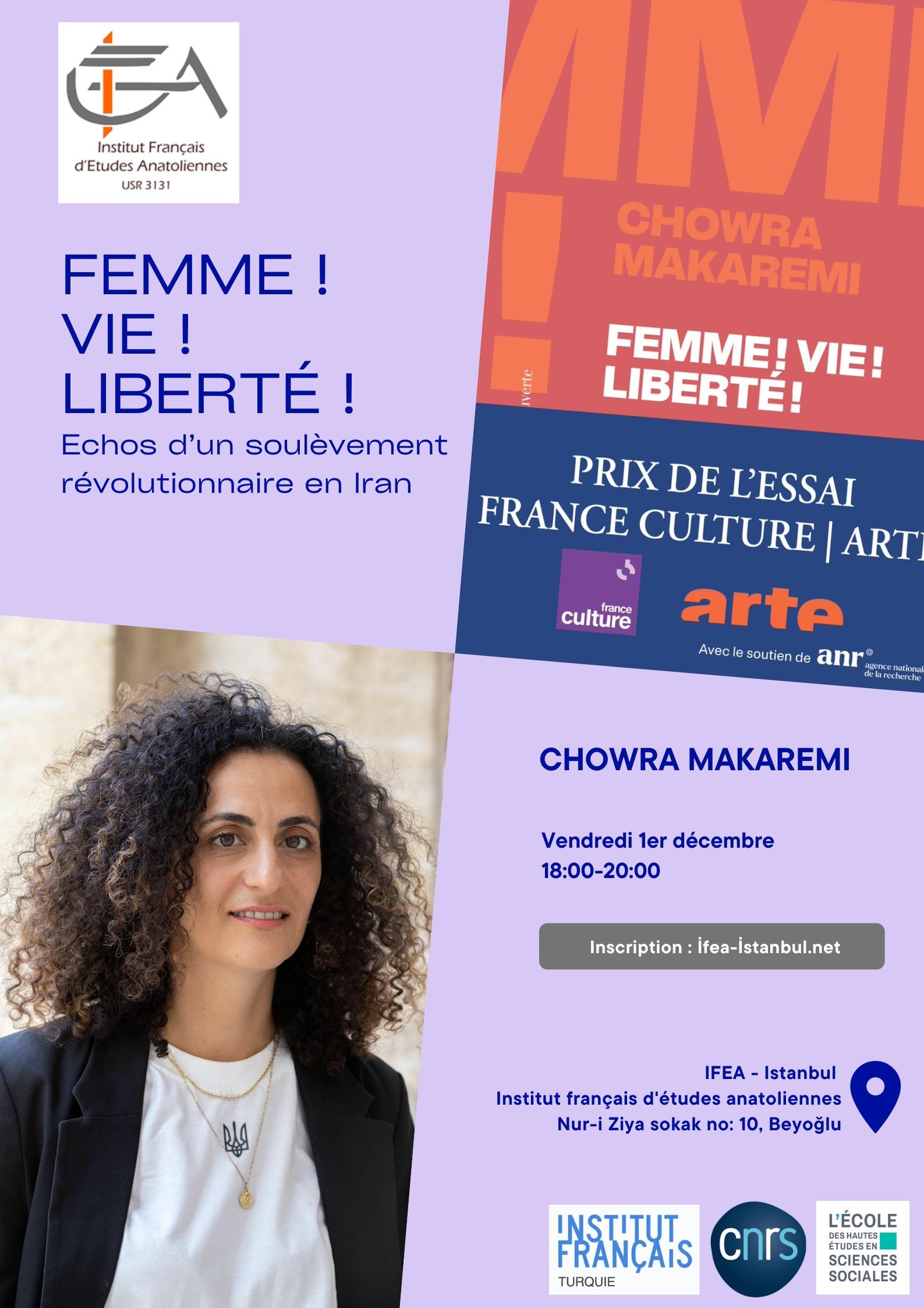 Présentation d'ouvrage - Femme ! Vie ! Liberté ! Echos d'un soulèvement révolutionnaire en Iran
