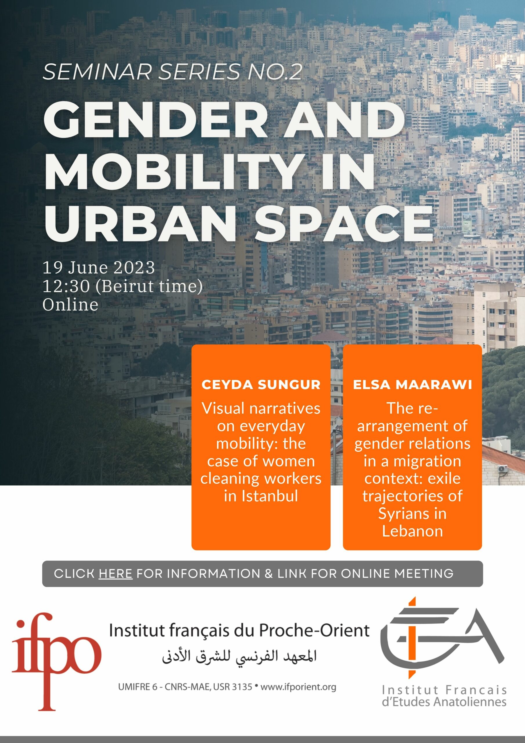 THE URBAN & THE POLITICAL / Seminar Series of IFEA and IFPO