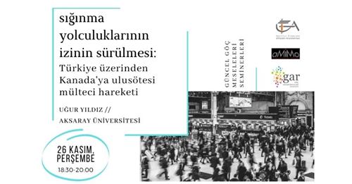 Suivi des voyages d'asile: mouvement transnational des réfugiés vers le Canada en passant par la Turquie