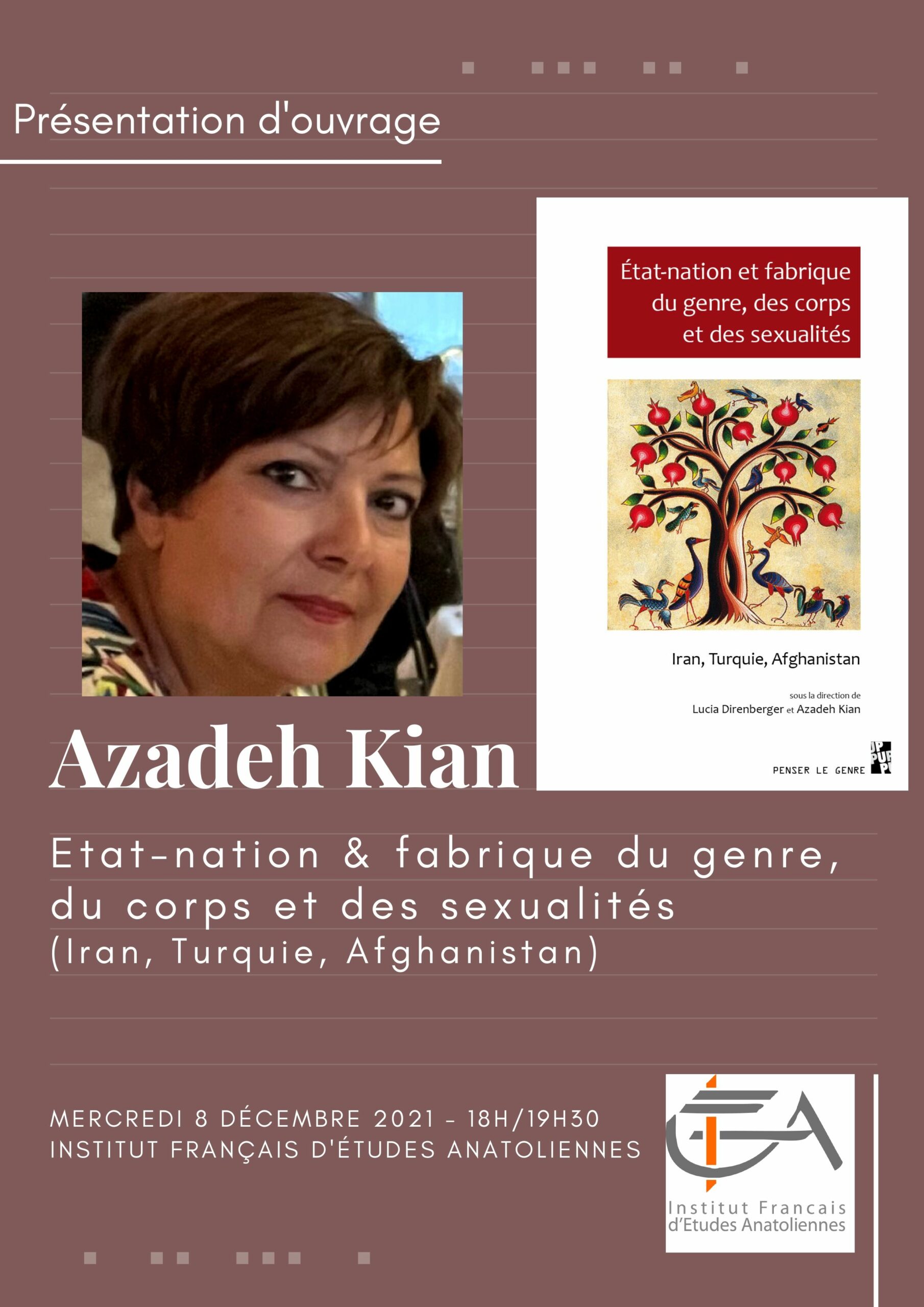 Présentation d'ouvrage: "Etat-nation et fabrique du genre, du corps et des sexualités : Iran, Turquie, Afghanistan"