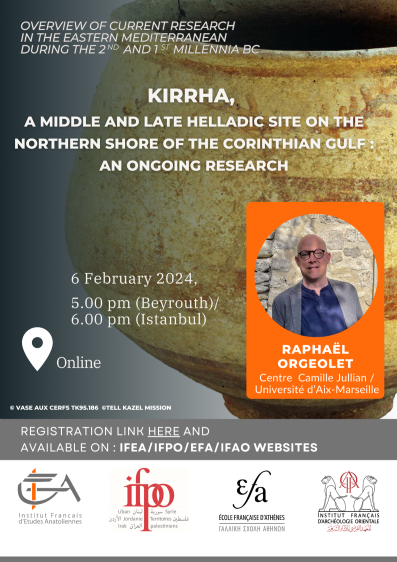 ANNULE - Cycle de conférences - Overview of Current Research in the Eastern Mediterranean During the 2nd and 1st Millennia BC