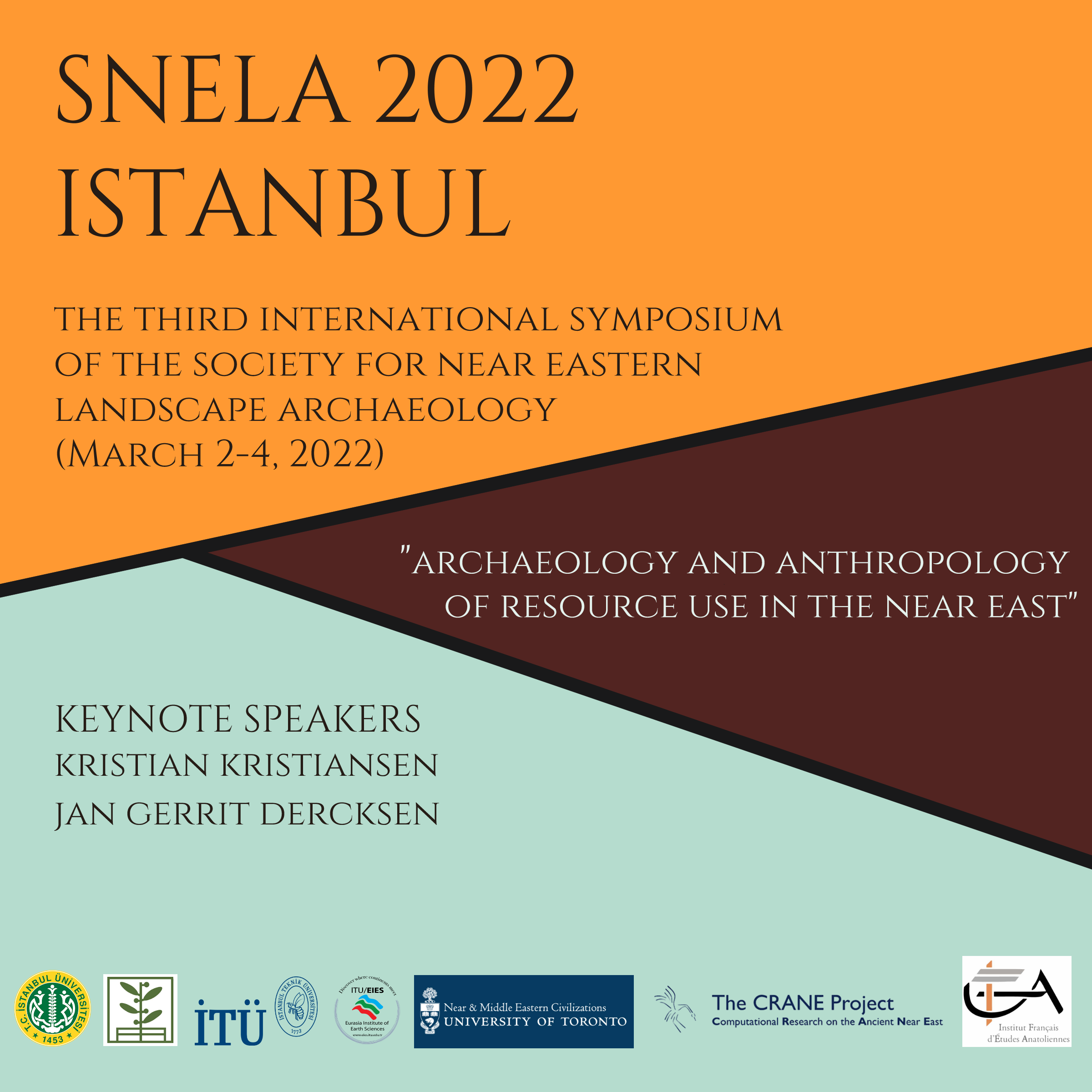 The third international symposium of the society for near eastern landscape archeology