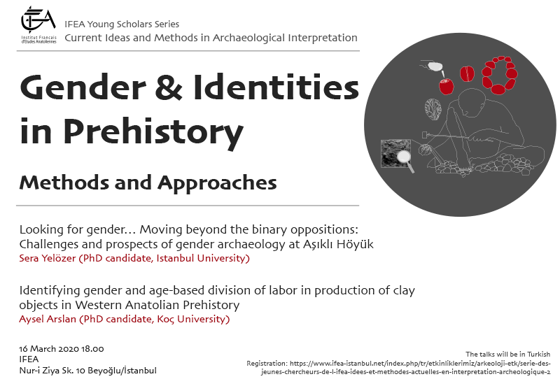 ANNULÉ - İPTAL Série des Jeunes Chercheurs de l'IFEA: Idées et Méthodes actuelles en Interprétation Archéologique