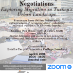 Séminaire - Lived Spaces and Spatial Negotiations: Exploring Migration in Turkey's Urban Landscape