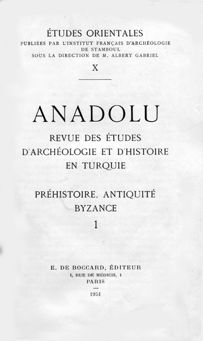 anadolu prehistoireI