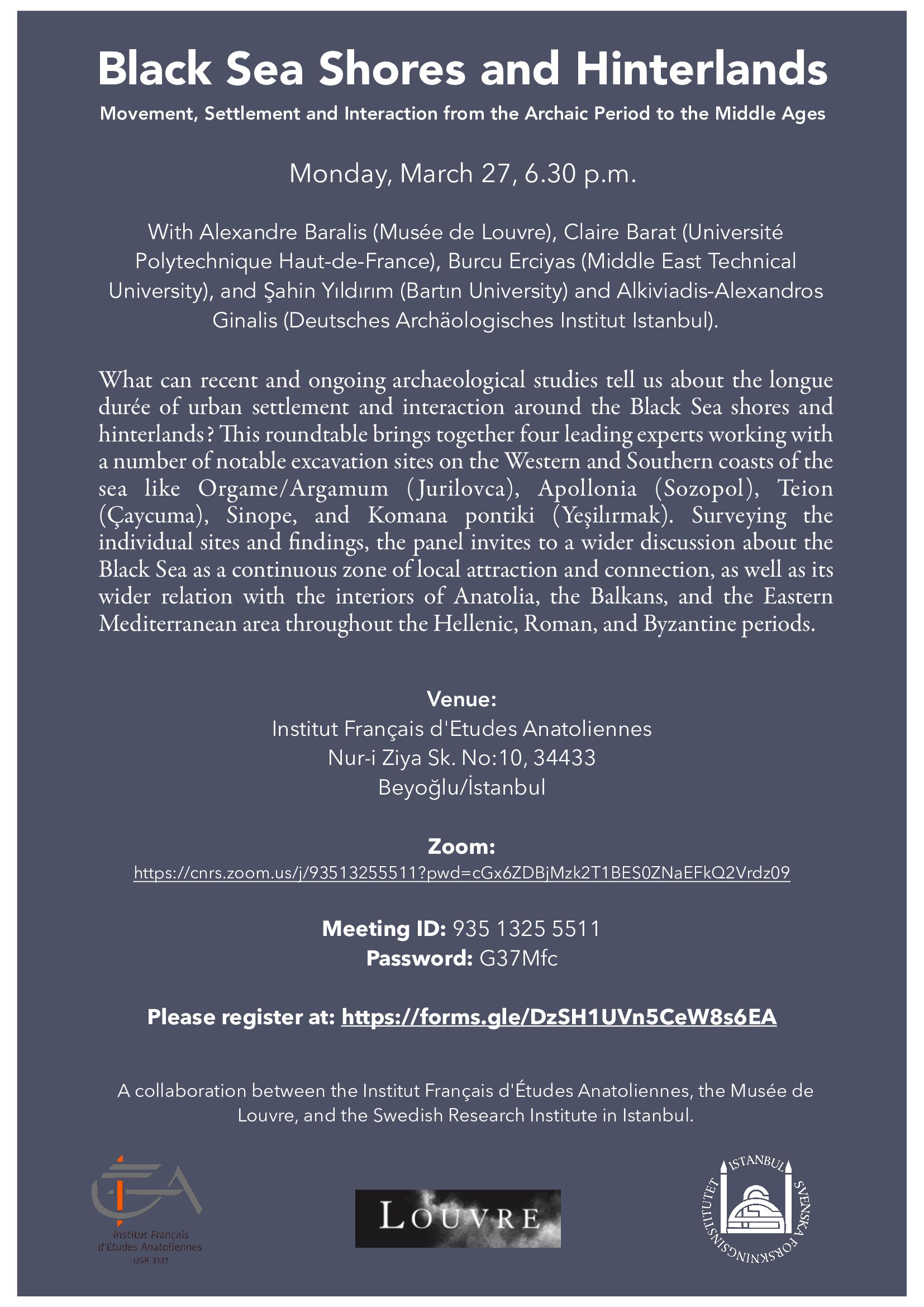 Black Sea Shores and Hinterlands: Movement, Settlement and Interaction from the Archaic period to the Middle Ages