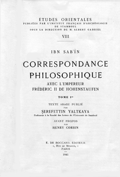 corbin correspondance