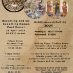 Cycle de conférences Four Seasons Seminar Series – Becoming and un-becoming Roman