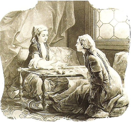 deux_sultanes_tissant_un_tapis_Van_Loo