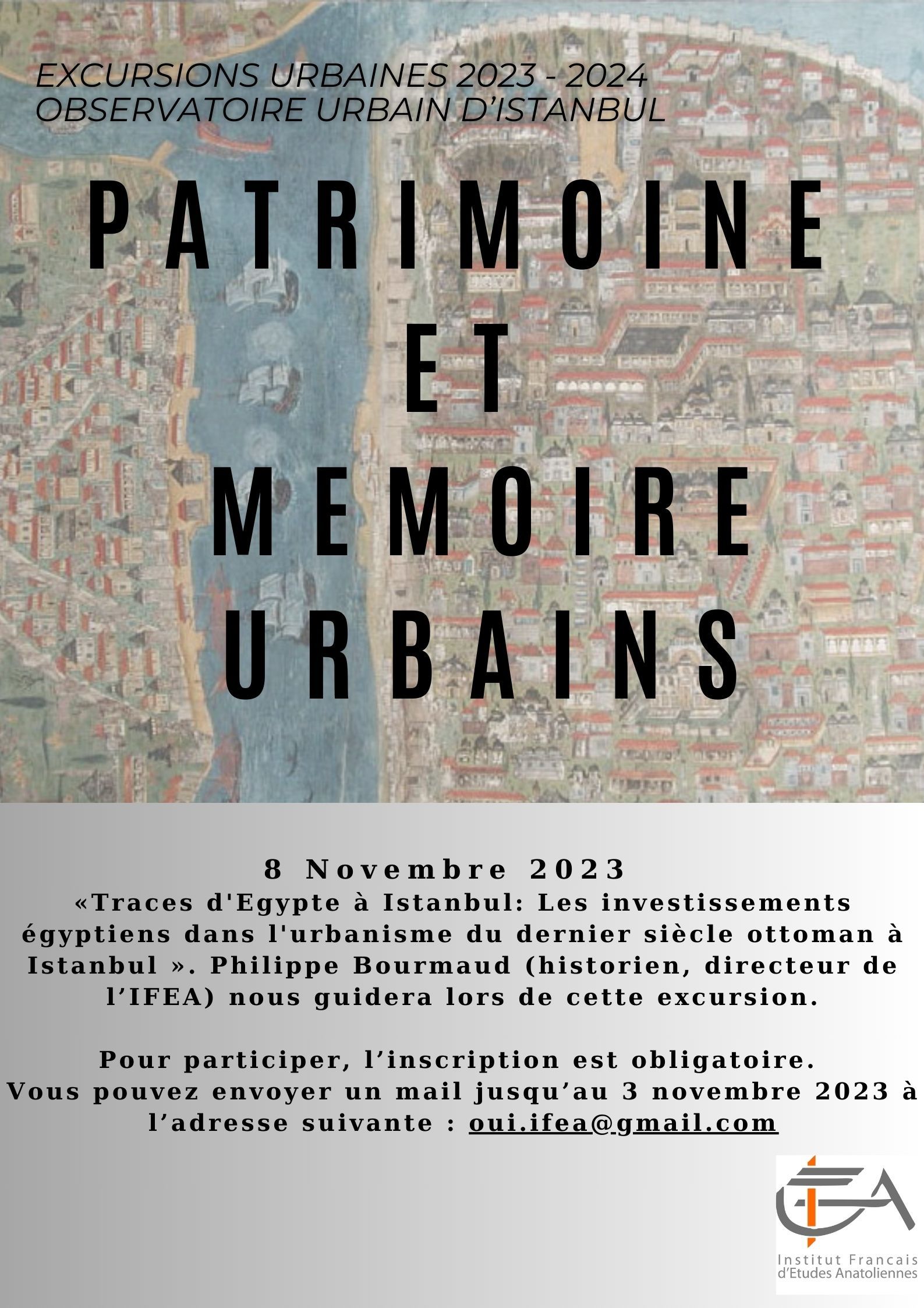Cycle d’excursions urbaines 2023-2024 - Patrimoine et mémoire urbains