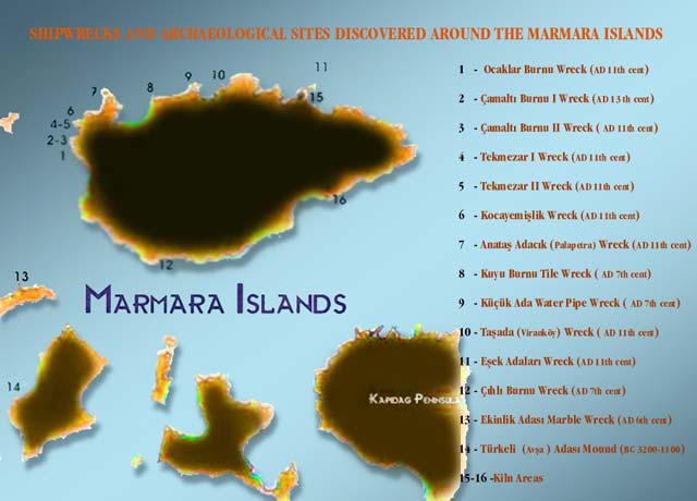 © 2012 by Sea of Marmara Underwater Discoveries islands