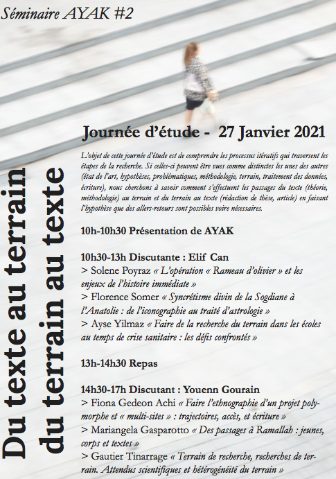 Journée d'étude - Du texte au terrain, du terrain au texte