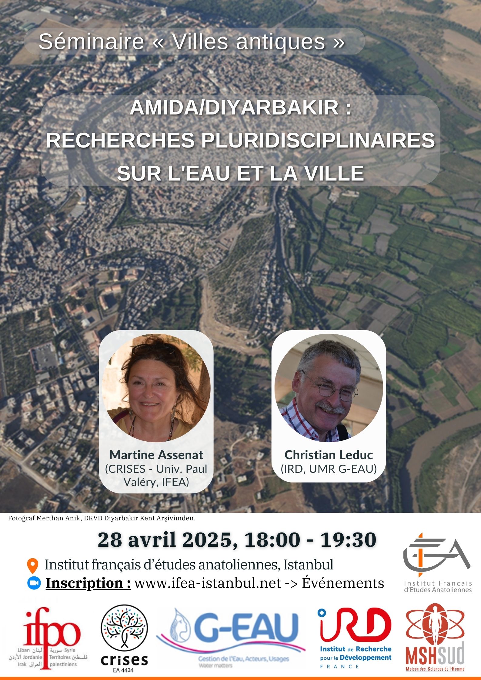 Séminaire « Villes antiques » : Amida/Diyarbakır : recherches pluridisciplinaires sur l'eau et la ville