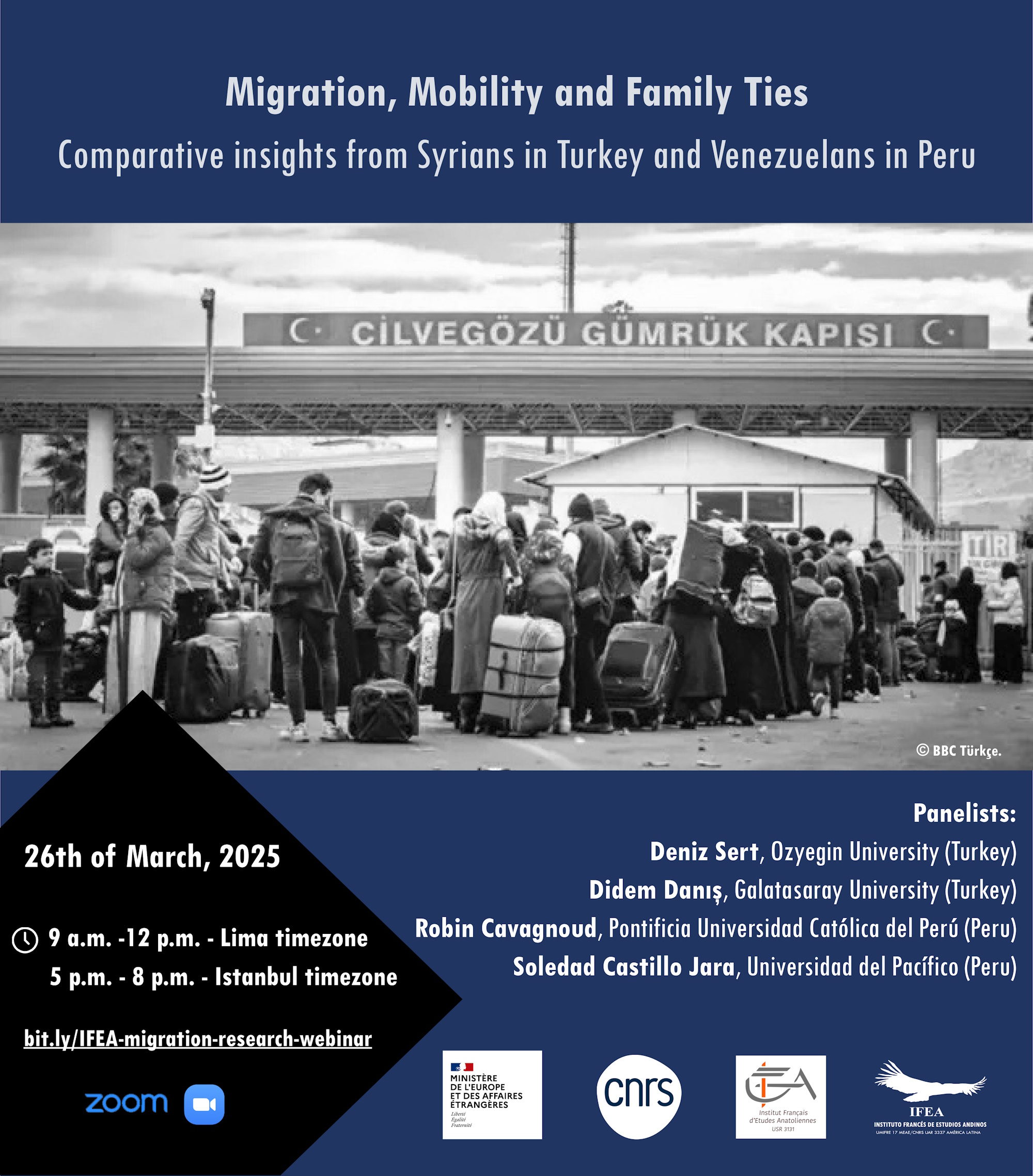Webinar "Migration, Mobility and Family Ties - Comparative insights from Syrians in Turkey and Venezuelans in Peru"