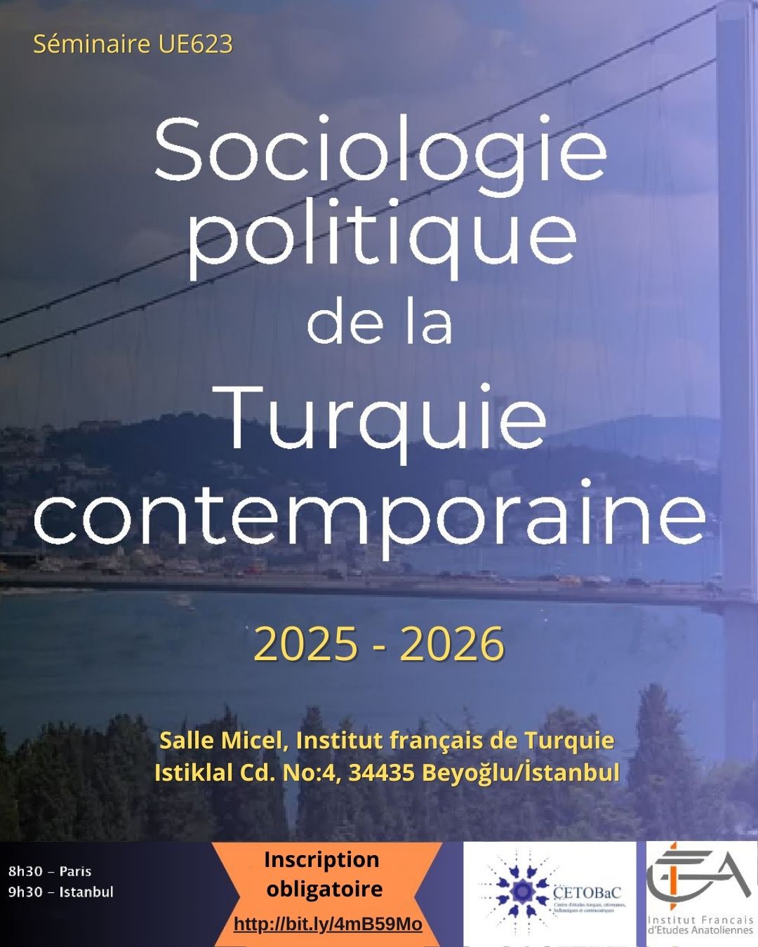 Sociologie politique de la Turquie contemporaine - Séance introductive : Retours réflexifs autour de l'ouvrage L'art de l'Etat en Turquie et tour de table entre l'IFEA et l'EHESS