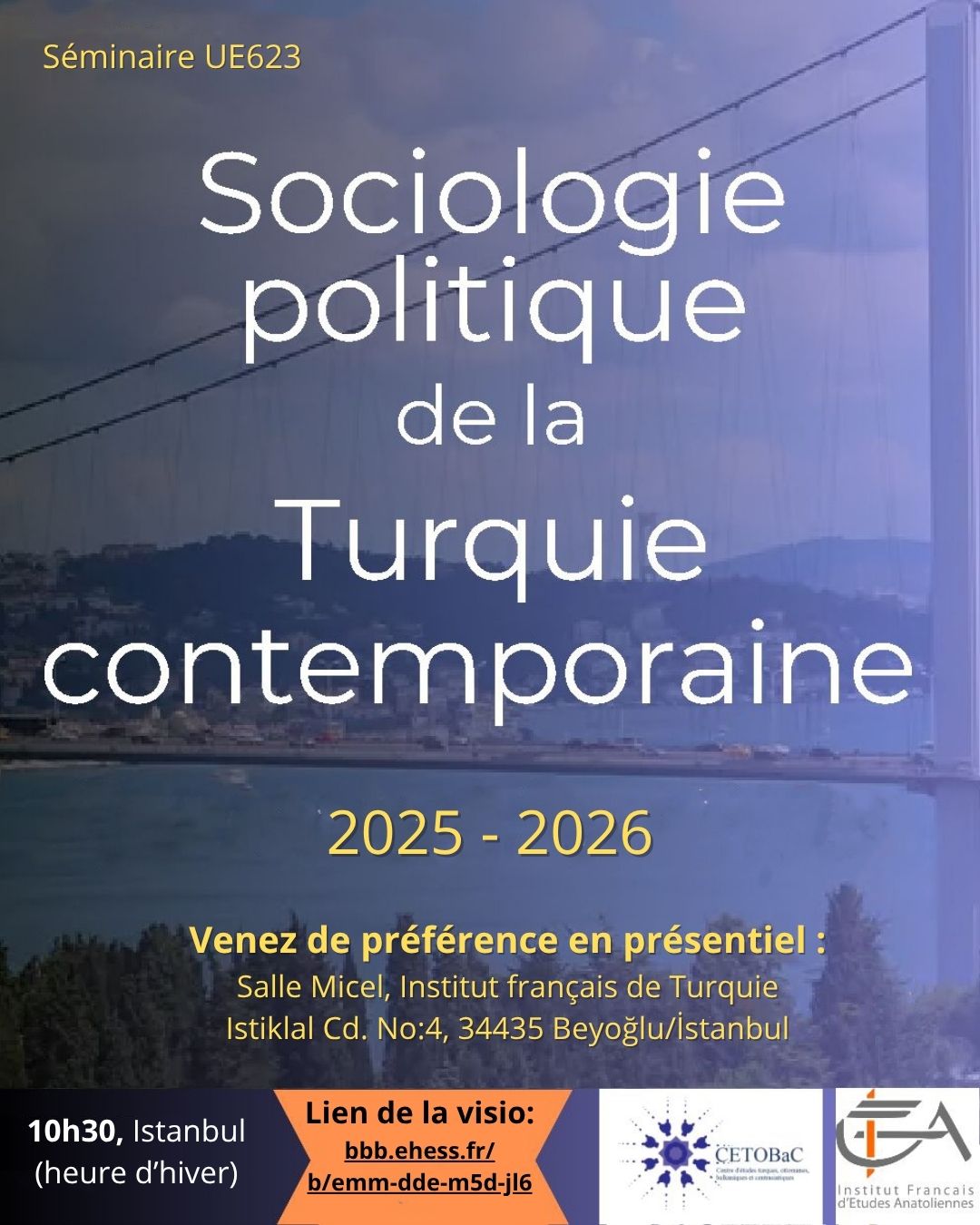 Sociologie politique de la Turquie contemporaine/  Political Sociology of Contemporary Turkey - Book Presentation: "Outcasting Armenians. Tanzimat of the Provinces"
