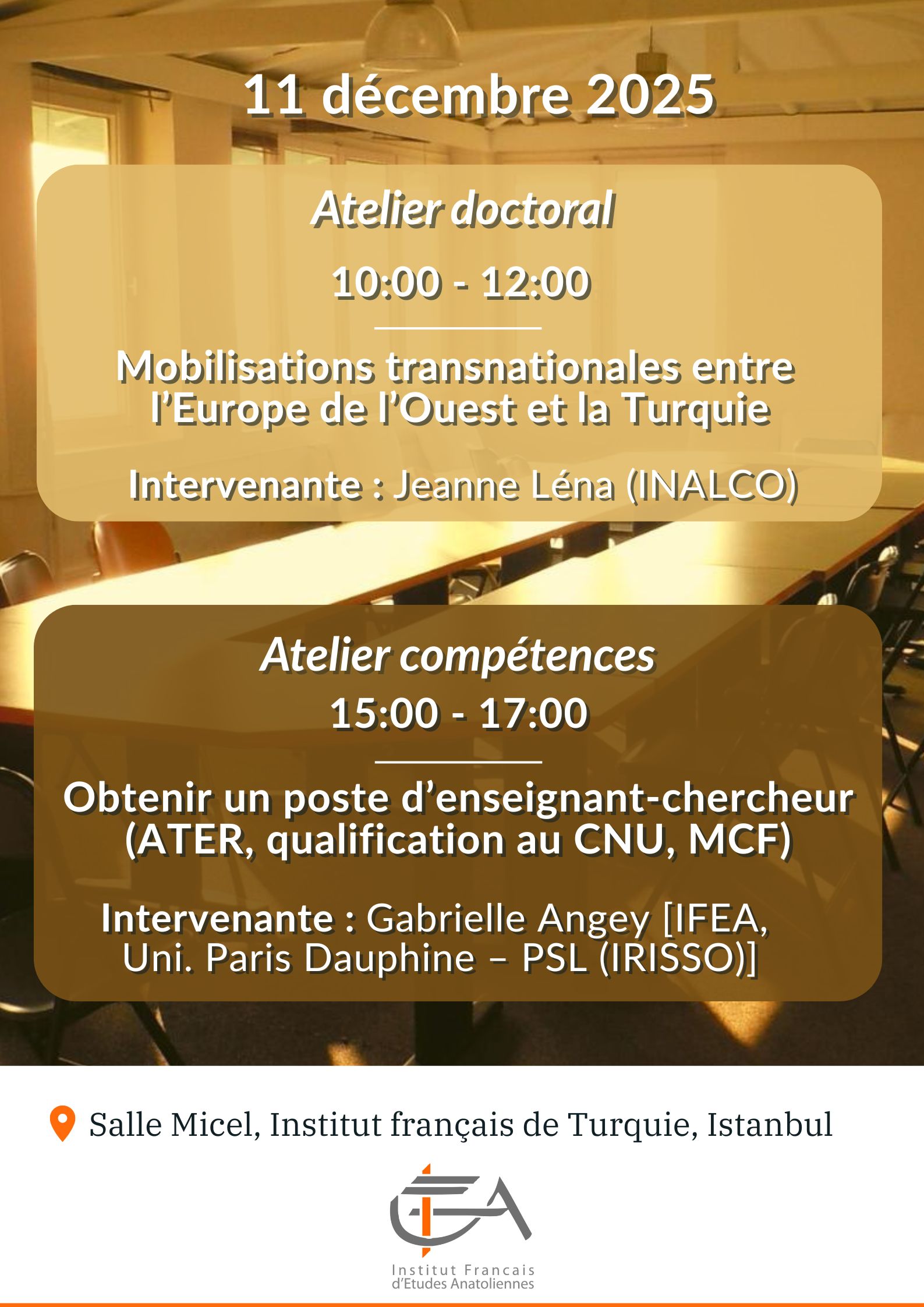 Atelier doctoral - Mobilisations transnationales entre Europe de l’Ouest et la Turquie