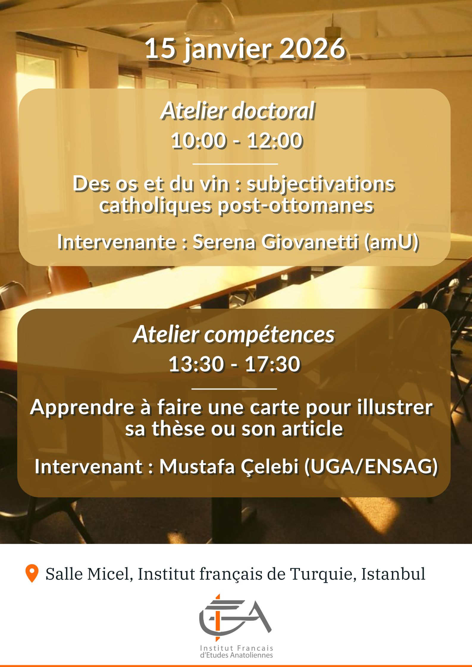 Atelier doctoral - Des os et du vin : subjectivations catholiques post-ottomanes 