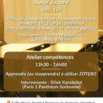 Atelier compétences : Apprendre (ou réapprendre) à utiliser ZOTERO - Animé par Dilek Karabulut (IFEA)