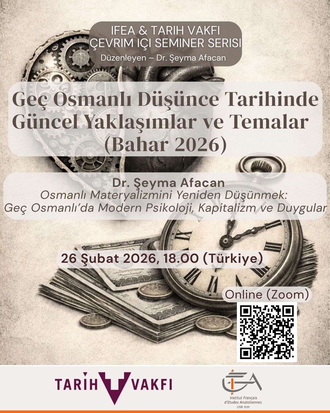 IFEA & Tarih Vakfı - Konuşma Serisi - Geç Osmanlı Düşünce Tarihinde Güncel Yaklaşımlar ve Temalar