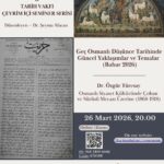 İFEA & Tarih Vakfı Çevrim içi Seminer Serisi : Osmanlı Siyaset Kültüründe Çoban ve Sürüsü Mecazı Üzerine (1868-1918)