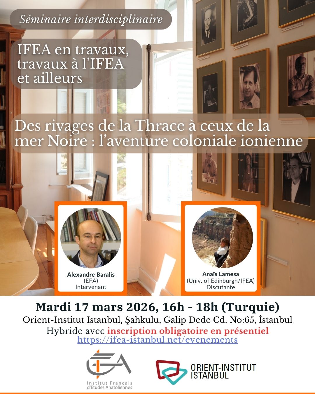 Séminaire interdisciplinaire "IFEA en travaux, travaux à l’IFEA et ailleurs" / Première séance