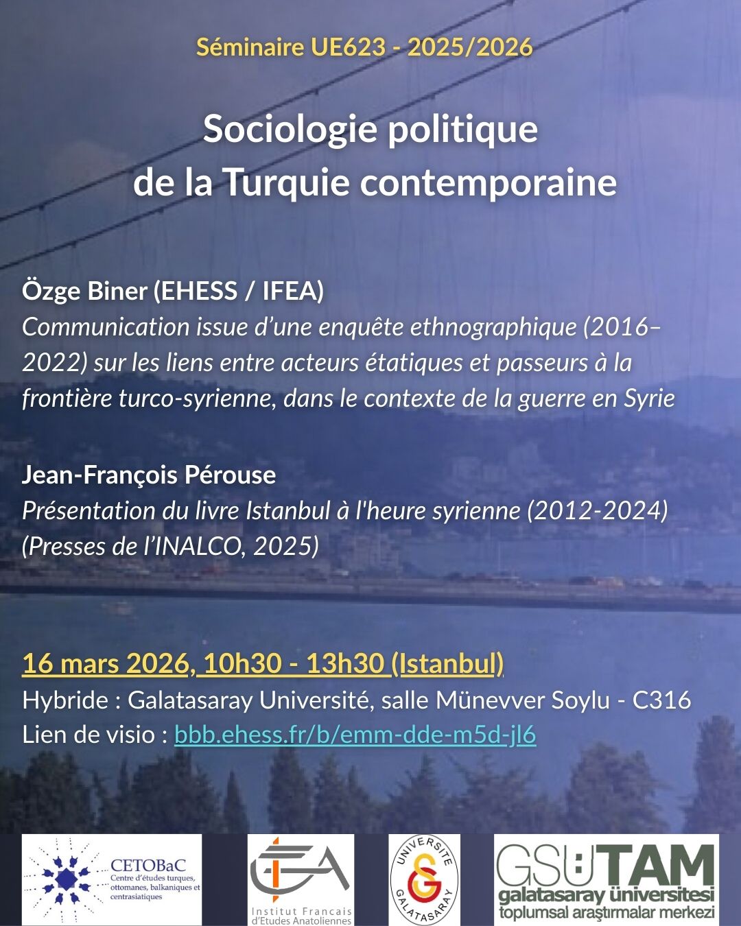 Sociologie politique de la Turquie contemporaine / La Turquie à l’heure syrienne