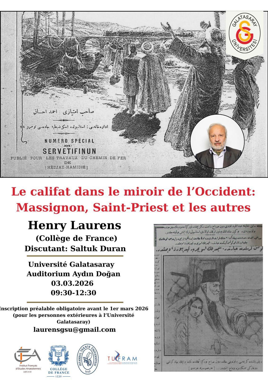 Conférence - Le califat dans le miroir de l'Occident : Massignon, Saint-Priest et les autres