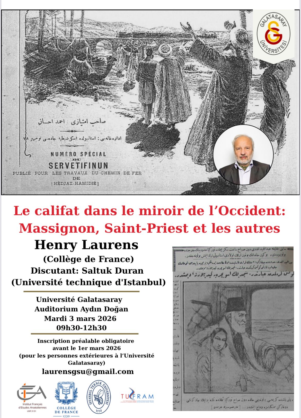 Conférence - Le califat dans le miroir de l'Occident : Massignon, Saint-Priest et les autres
