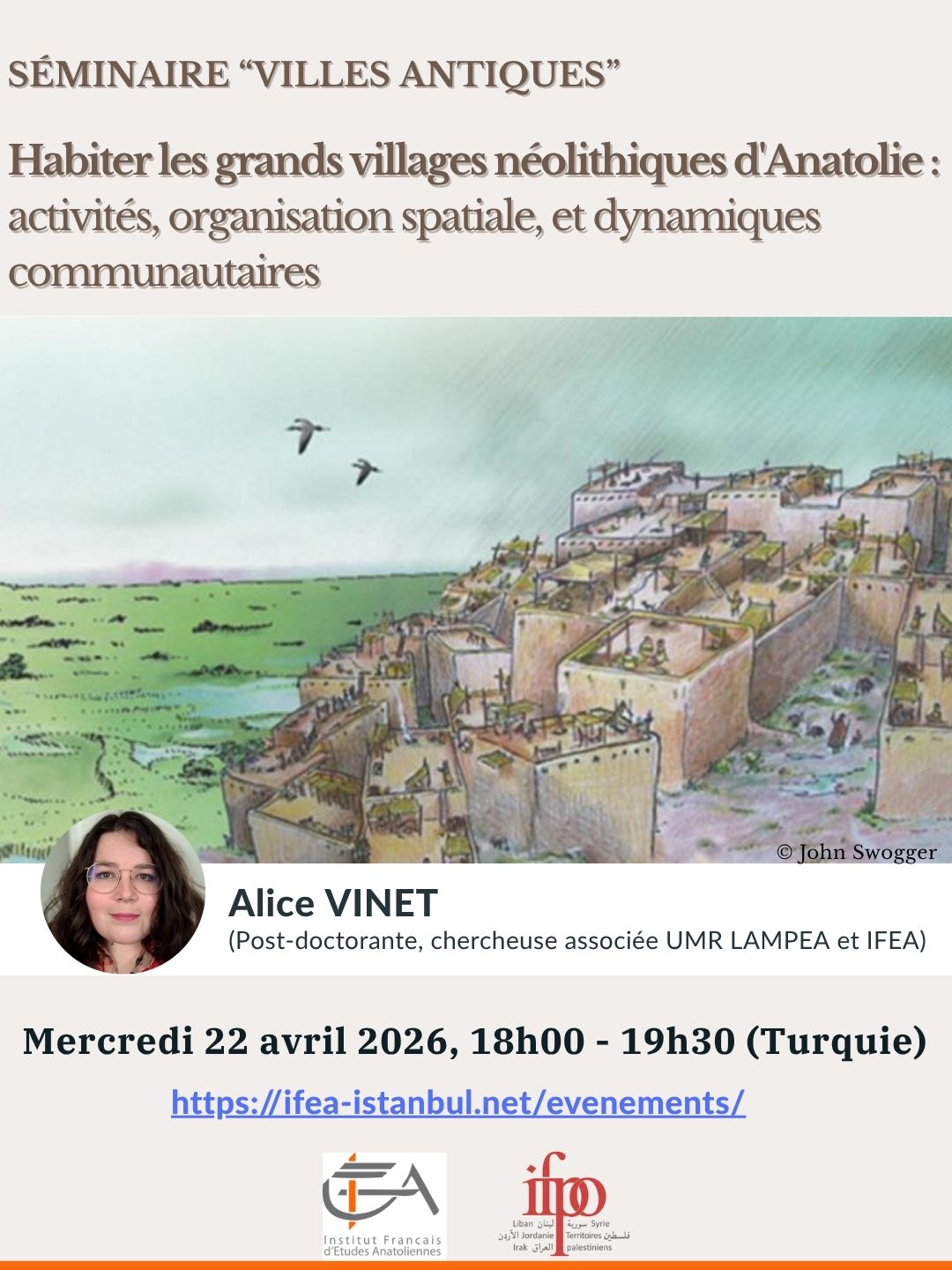 Séminaire "Villes antiques" - Habiter les grands villages néolithiques d'Anatolie : activités, organisation spatiale, et dynamiques communautaires