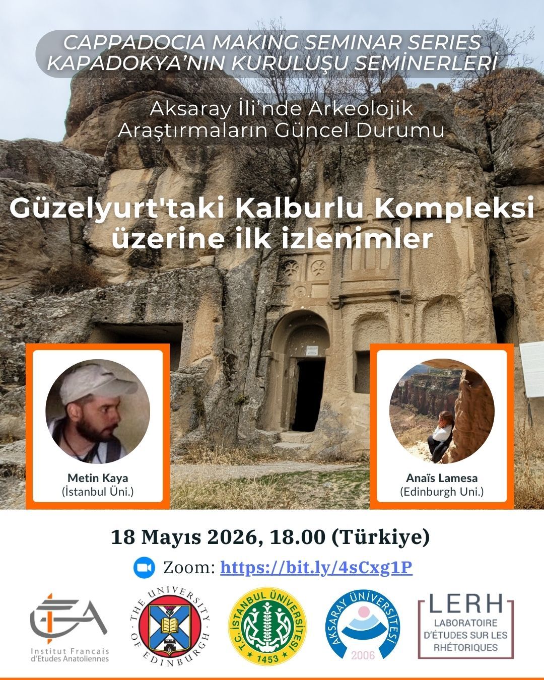 Seminer Serisi - Cappadocia Making: Aksaray İli’nde Arkeolojik Araştırmaların Güncel Durumu