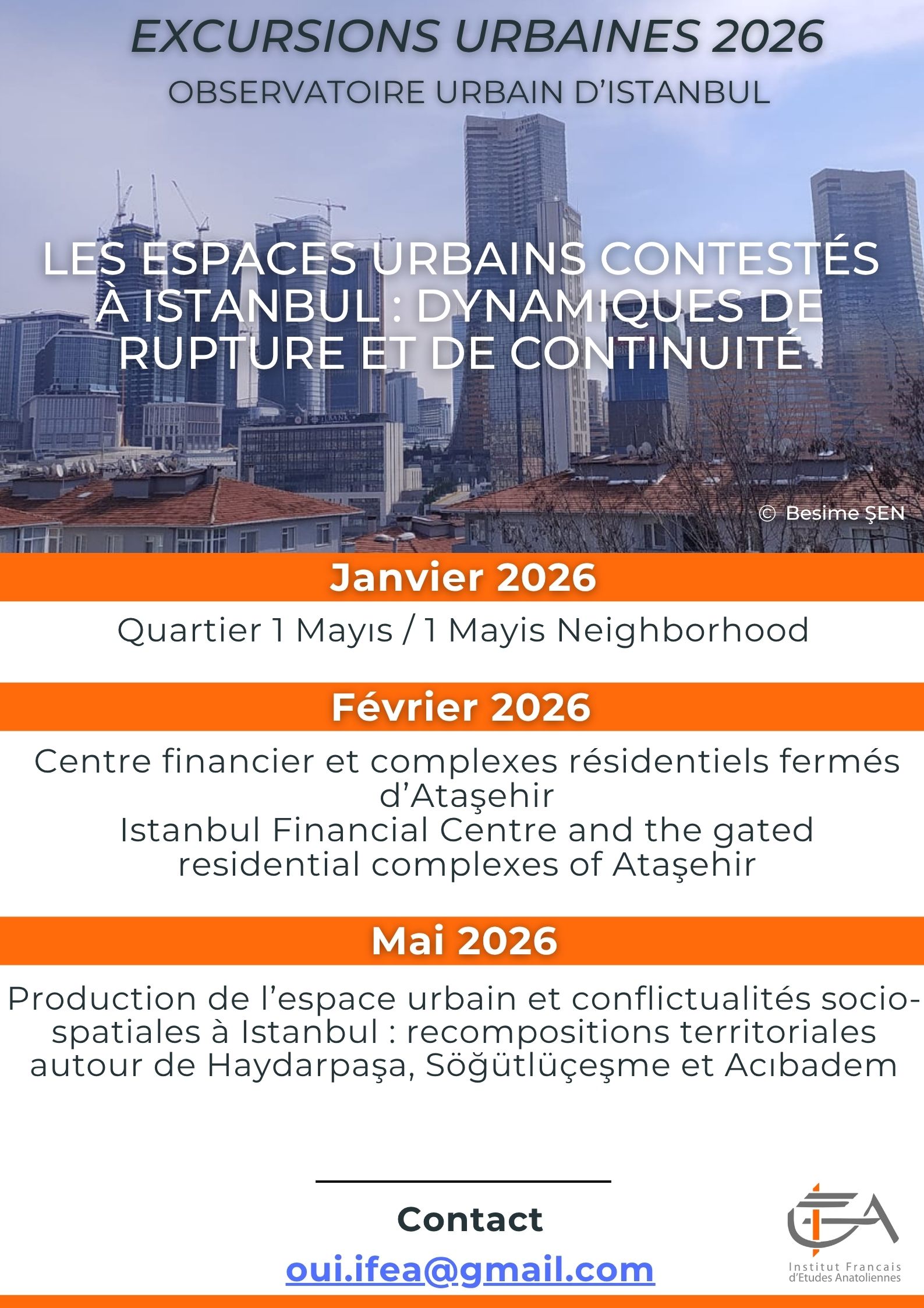 Excursion Urbaine #3 : Production de l’espace urbain et conflictualités socio-spatiales à Istanbul : recompositions territoriales autour de Haydarpaşa, Söğütlüçeşme et Acıbadem