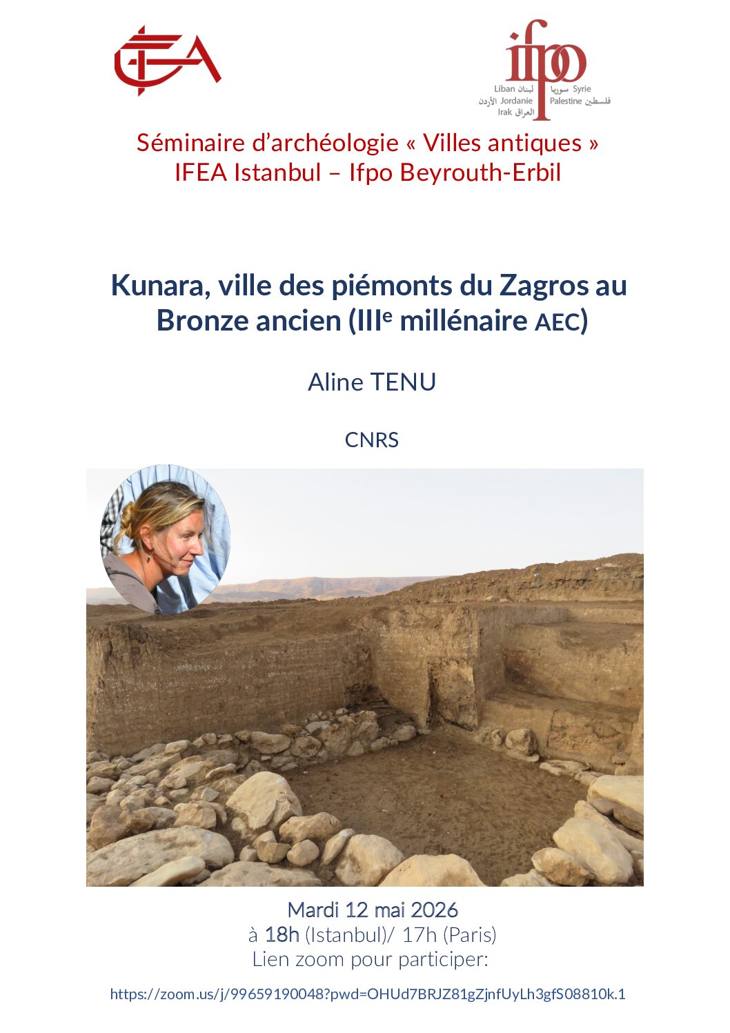 Séminaire "Villes antiques" - Kunara, ville des piémonts du Zagros au Bronze ancien (IIIe millénaire AEC)