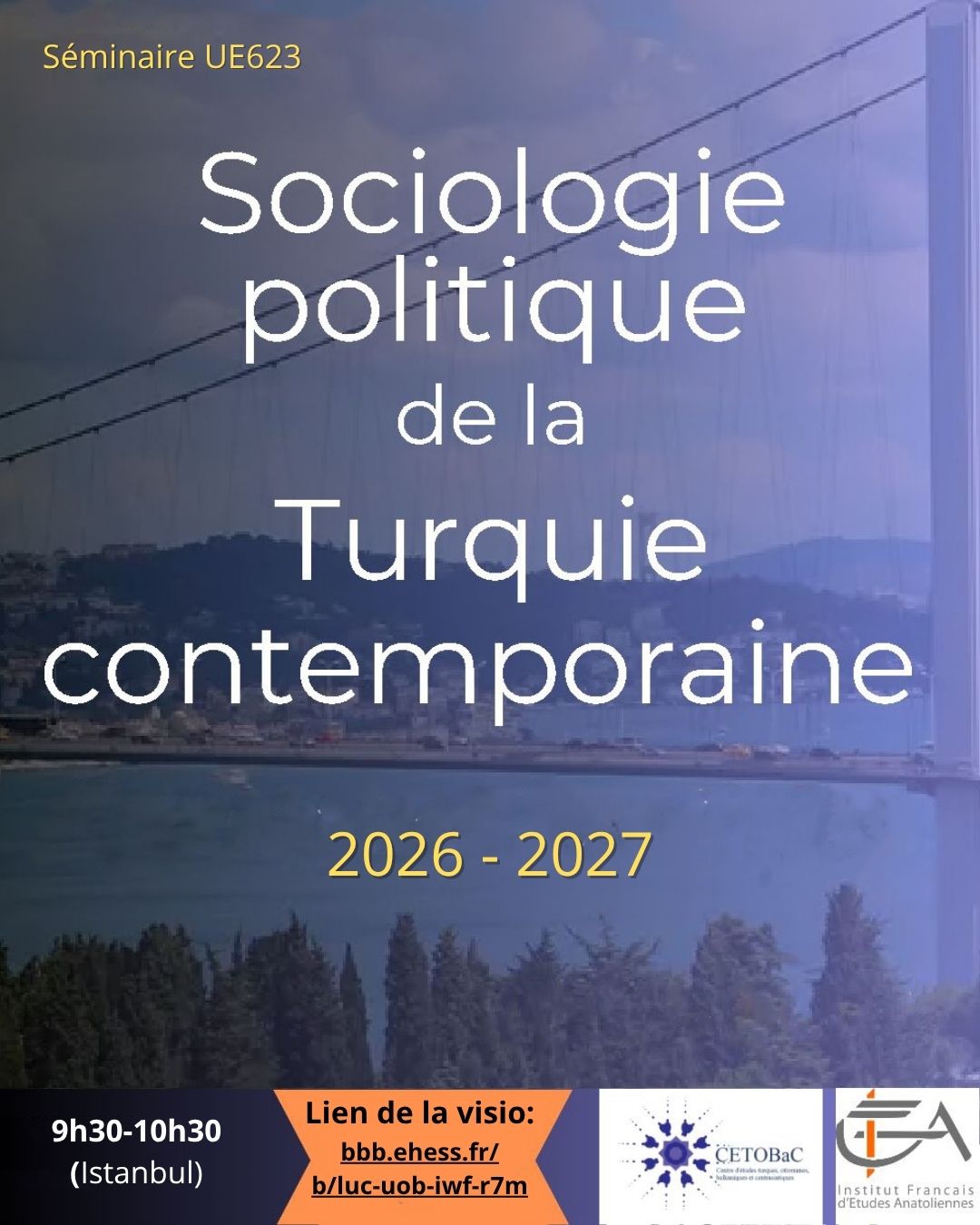 Sociologie politique de la Turquie contemporaine / Introduction du séminaire, tour de table et présentation de livre "Changer d'alphabet. Turquie 1850-1950" (2026)