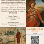 Joint lecture series - Hubs, networks and trajectories : The Great Games of Pandemics. Sanitary Internationalism in the Middle East and North Africa, 1792-1942