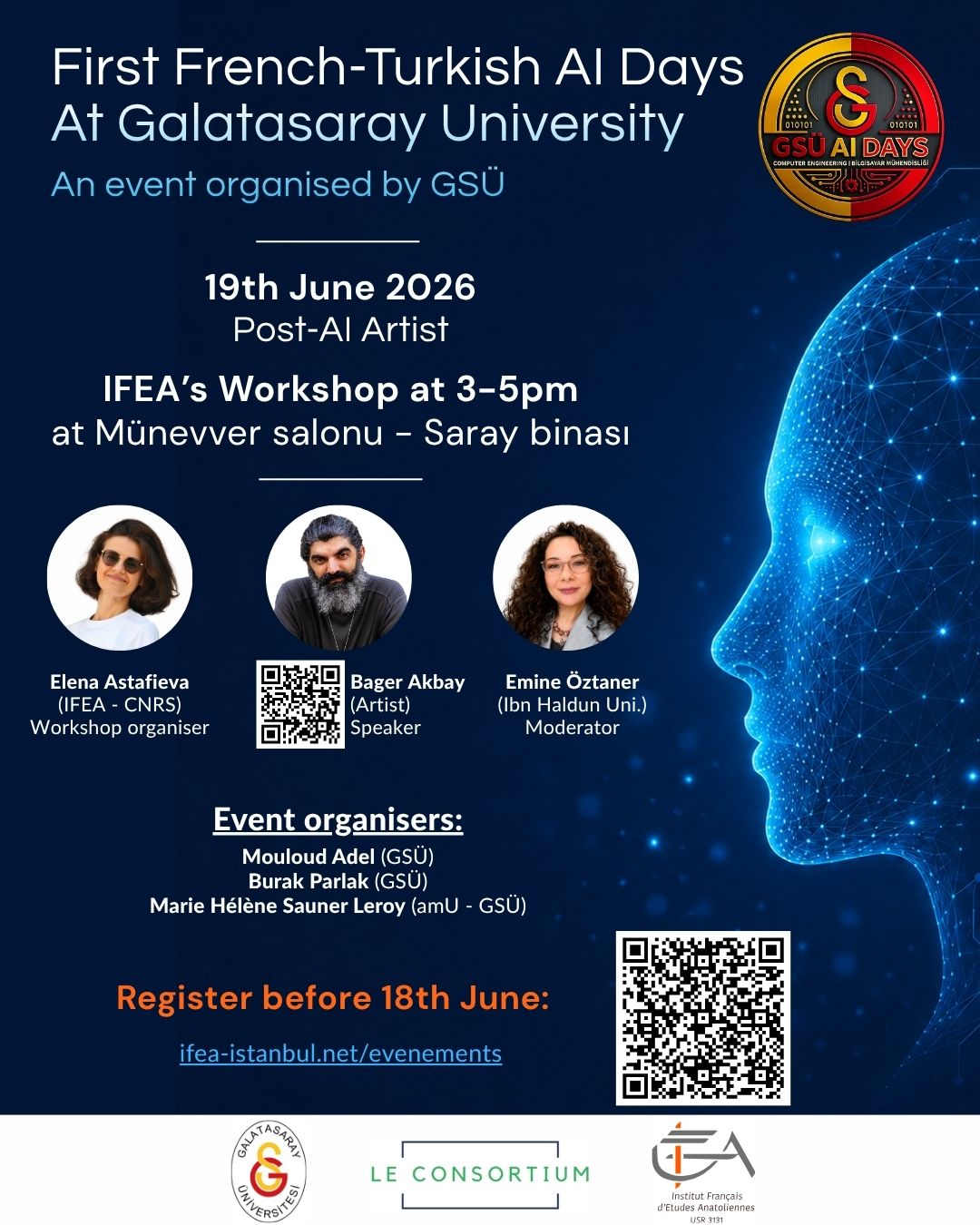 "Post-AI Artist", IFEA's workshop at GSÜ's First French-Turkish AI Days