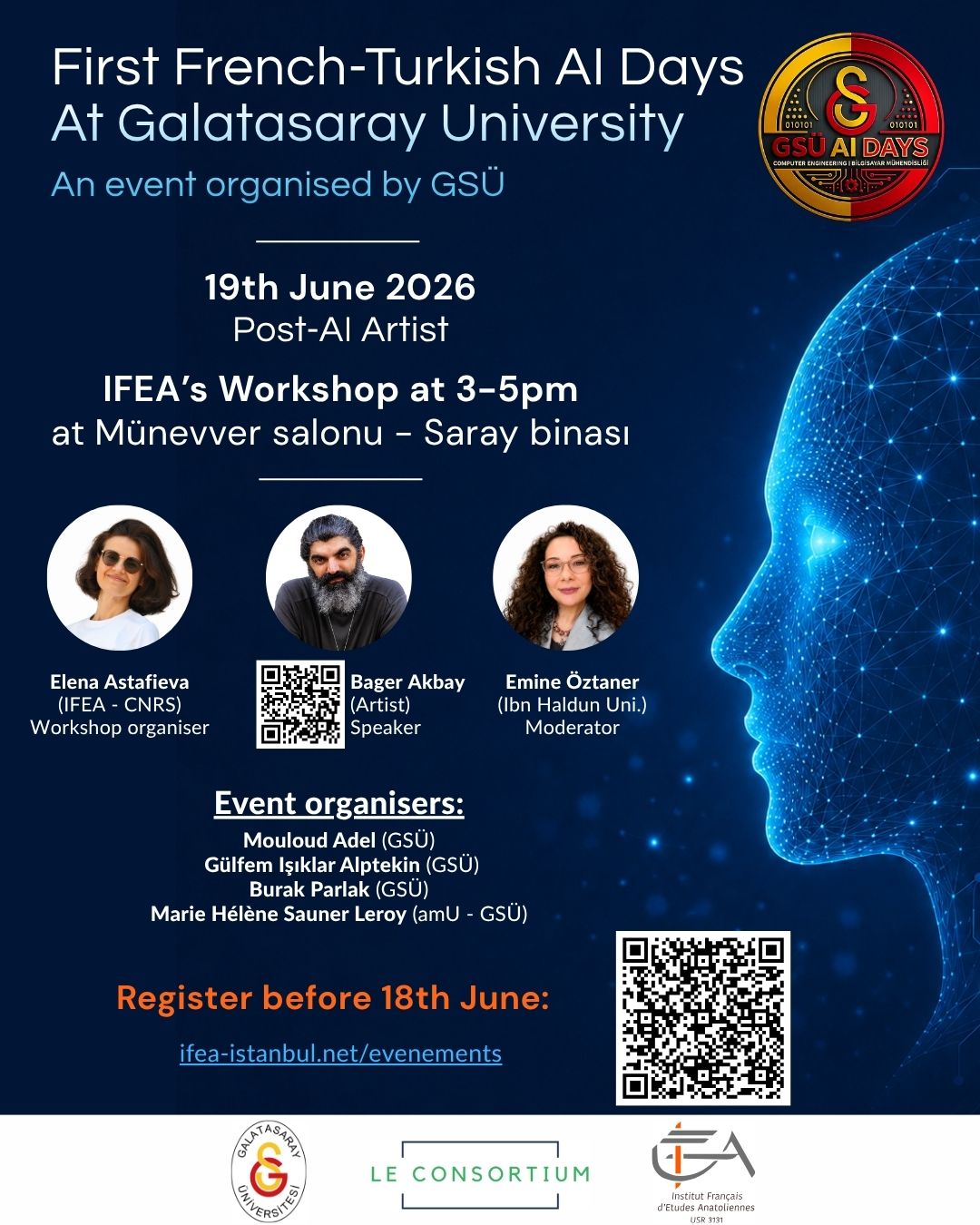 "Post-AI Artist", IFEA's workshop at GSÜ's First French-Turkish AI Days