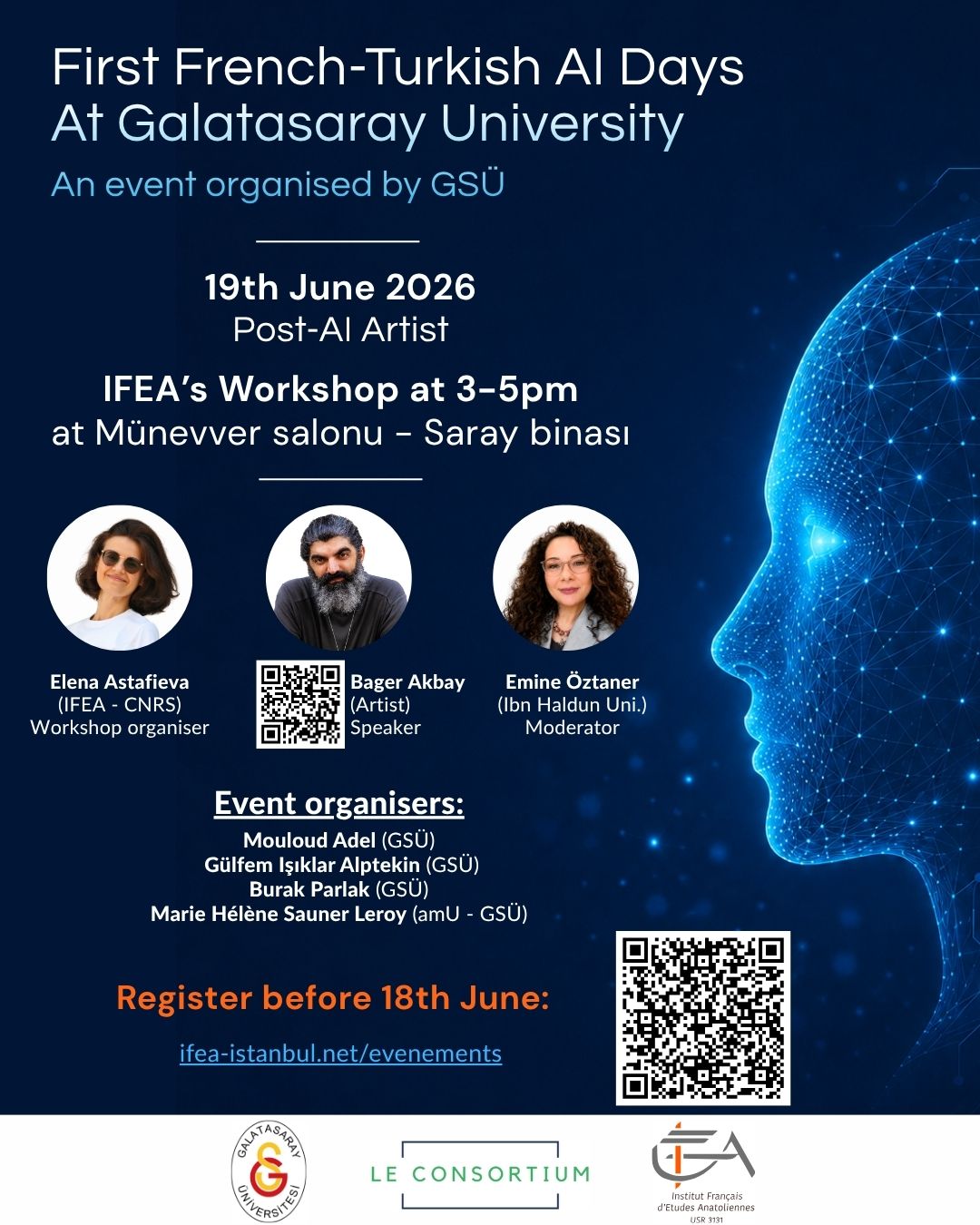 "Post-AI Artist", IFEA's workshop at GSÜ's First French-Turkish AI Days