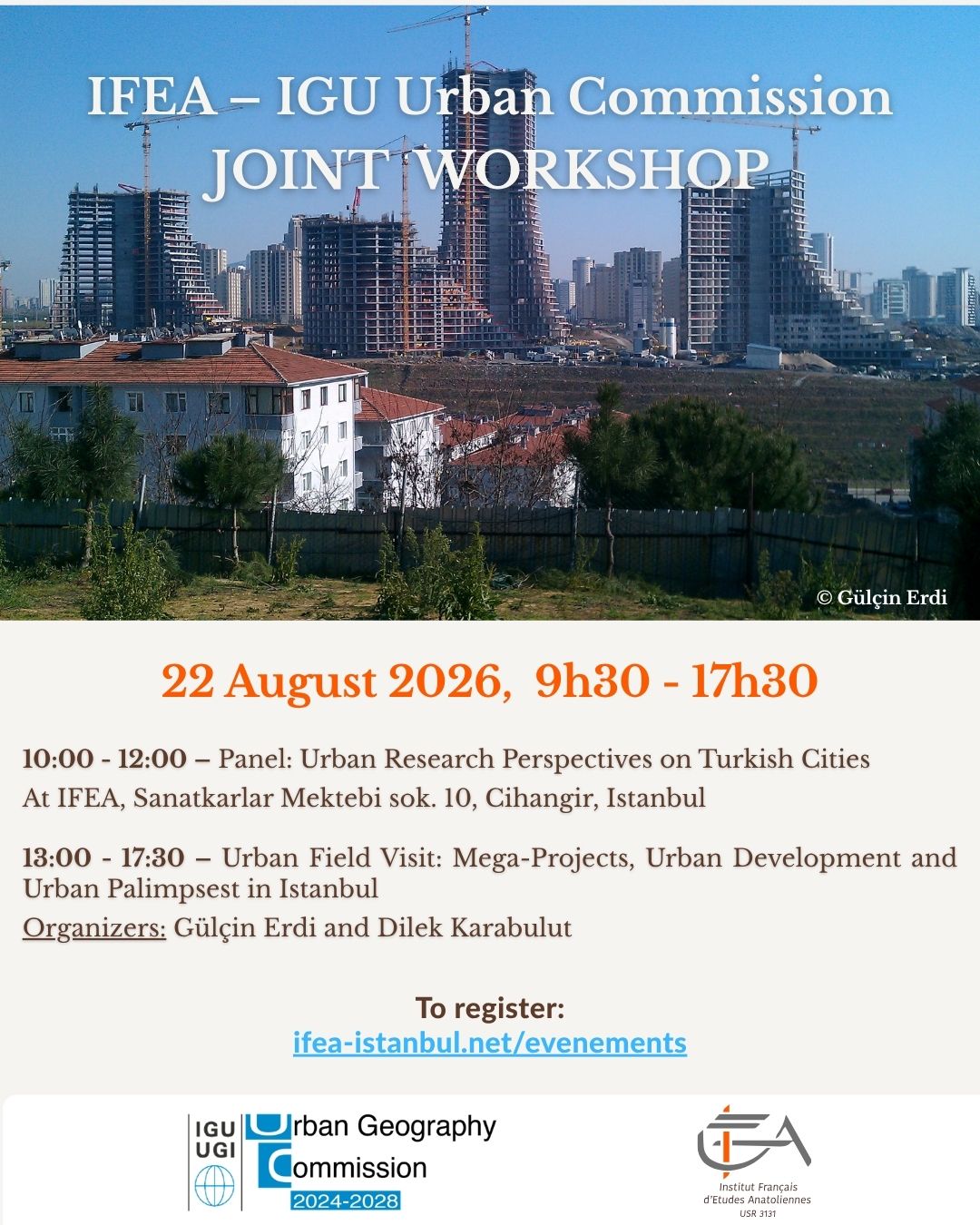 Workshop - IFEA – IGU URBAN COMMISSION JOINT WORKSHOP
